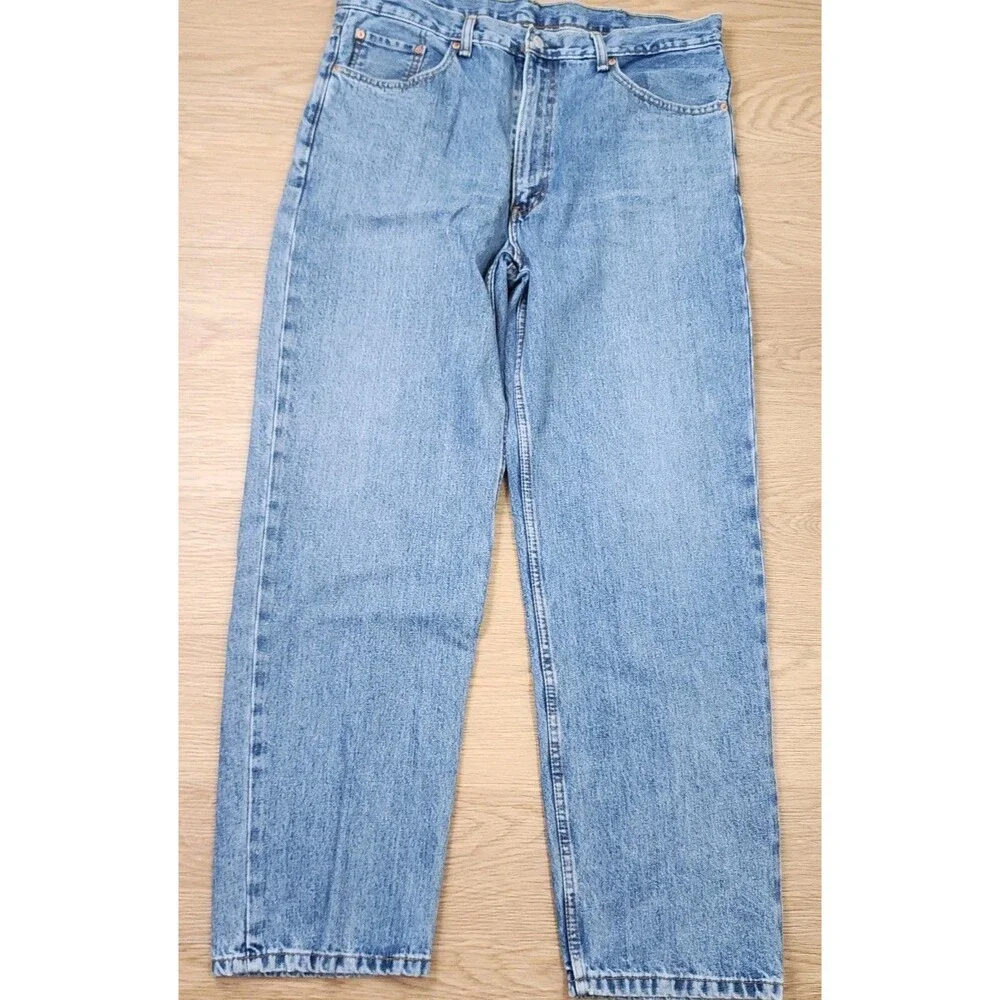 Vintage Levis 550 Relaxed Fit Jeans Mens 38x32 Blue Cowboy Work Blue Denim Pants